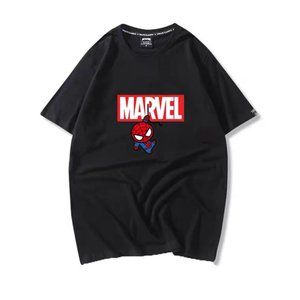 Marvel Black T-shirt, Men Women T-shirt, Size XL